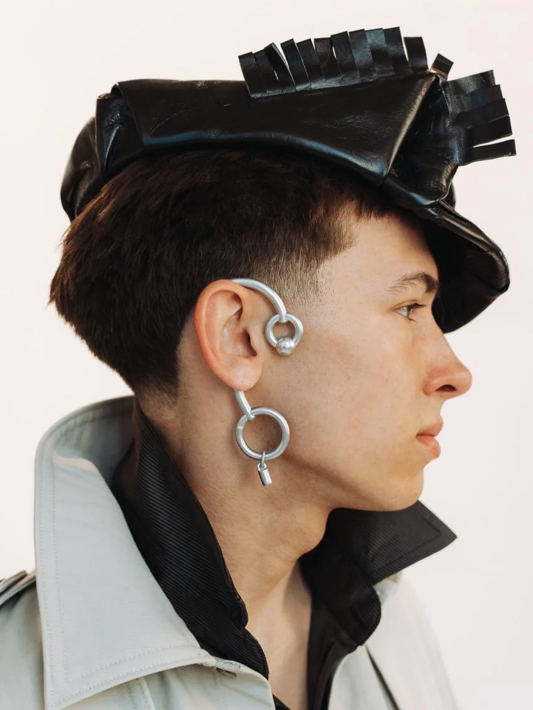 Accessories worn in a project by a Polimoda student